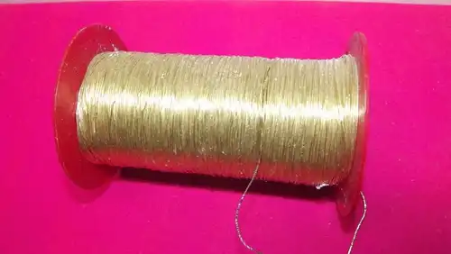 Gold Garn Antik Goldgespinst Reissfest 290 Gramm für Uniformen und Trachten