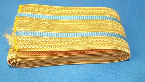 FELDBINDE LITZE TRESSE GOLD BLAU 2 METER / 50 MM