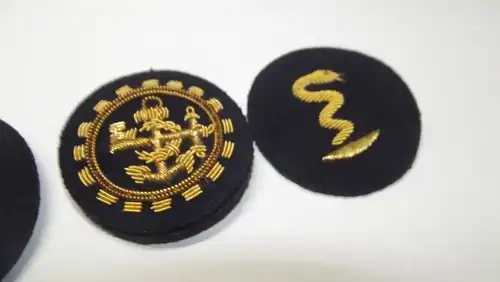 Militär Uniform Ärmelabzeichen Hochwertige Bouillon Stickerei Marine ...