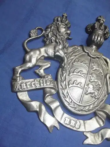 X- Wappen Zinn Königreich Württemberg Furchtlos und Treu Wappen