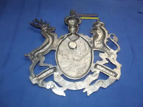 X- Wappen Zinn Königreich Württemberg Furchtlos und Treu Wappen