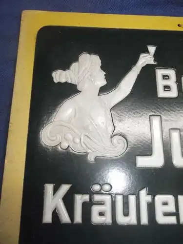 Prägedruck Reklame Bergmann´s Magenbitter Rodach bei Coburg ehemals Thüringen