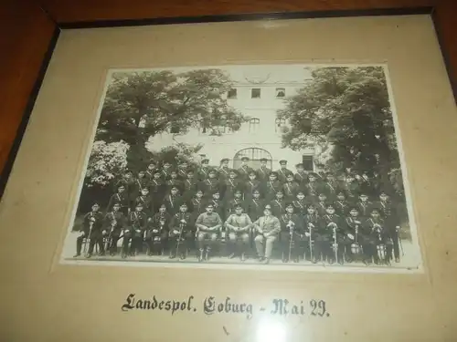 Foto im Rahmen Landes Polizei Coburg Landespolizei Bild