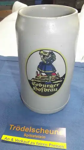 Bierkrug Coburg Coburger Hofbräu farbig Maßkrug