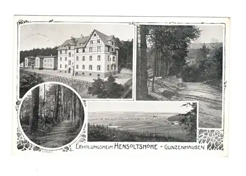 AK Mittelfranken Gunzenhausen Erholungsheim Hensoltshöhe 1906