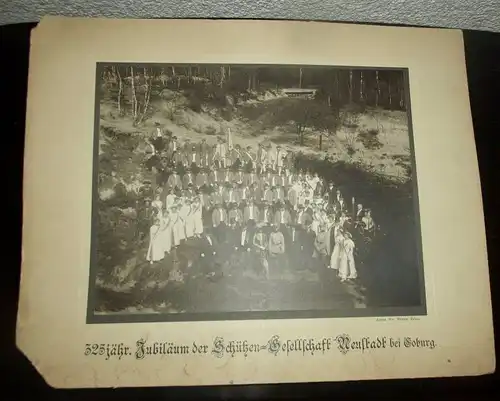 Foto auf Pappe 325 jähriges Jubiläum Schützen Gesellschaft Neustadt bei Coburg