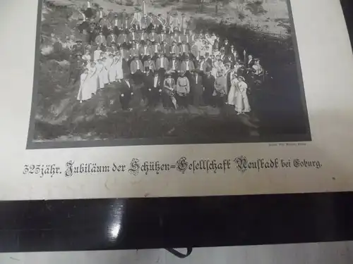 Foto auf Pappe 325 jähriges Jubiläum Schützen Gesellschaft Neustadt bei Coburg