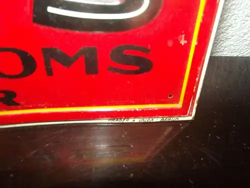 Seltenes Blechschild Joseph Doms Ratibor Schlesien Polen Racibor Kautabak