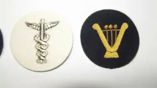 Militär Uniform Ärmelabzeichen Patch Bouillon Stickerei Musik Bundeswehr