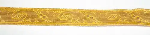 Hochwertige Antike Litze - Tresse - Bordüre für Trachten  1 Meter x 15 mm Gold