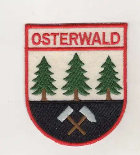 Stoff Aufnäher Patch Wappen Gemeinde Osterwald