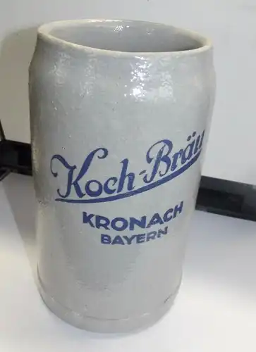 Maßkrug Bierkrug Brauerei Koch Kronach + 1966 Oberfranken