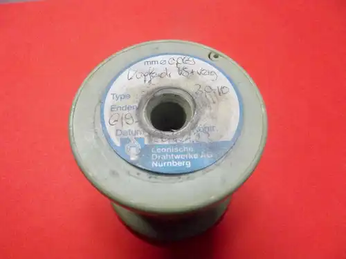 Leonische Draht Werke Nürnberg Spule Kupfer 0,069 mm Gespinst