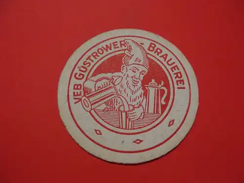 BD Alter Bierdeckel VEB Brauerei Güstrow