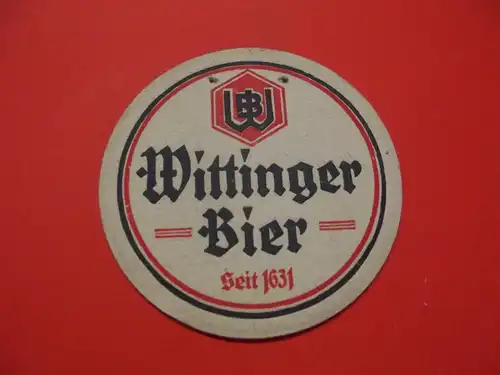 BD Alter Bierdeckel Brauerei Wittingen Wittinger Bier