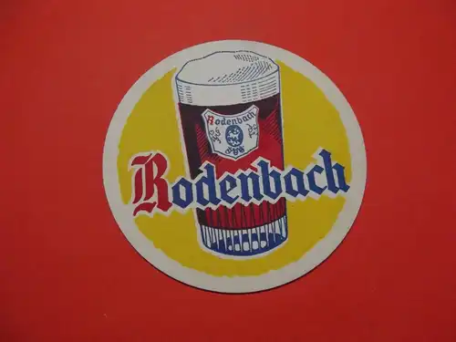 BD Alter Bierdeckel Frankreich Brauerei Rodenbach