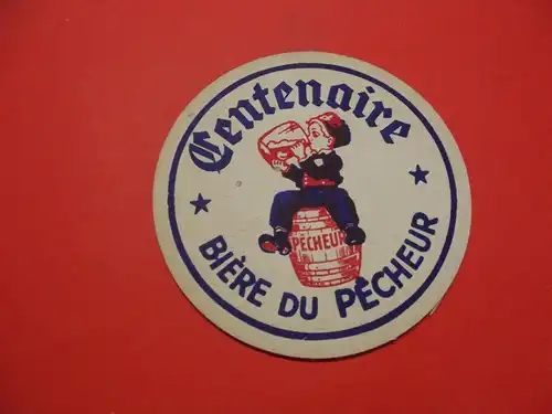 BD Alter Bierdeckel Frankreich Brauerei Biere du Pecheur