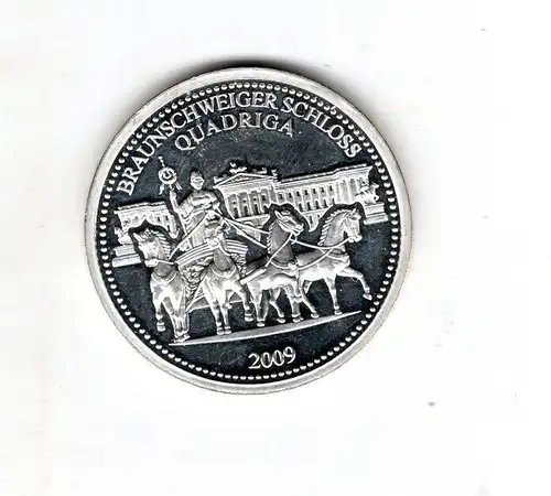 Deutschland Medaille Silber AG 500 Quadriga 2009 Braunschweiger Schloss