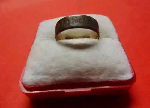 #178 Patriotischer Schmuck Reservisten Ring Gold gab ich für Eisen Innen Gold