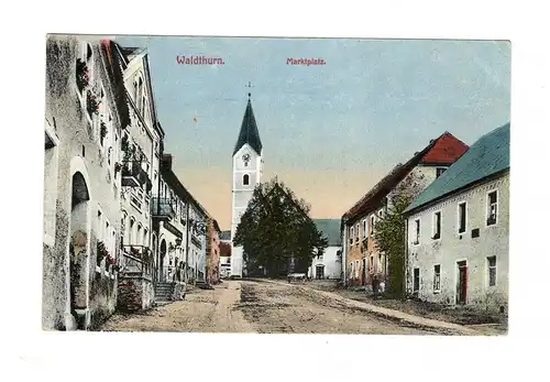 AK Oberpfalz Waldthurn Kreis Neustadt an der Waldnaab Marktplatz 1925