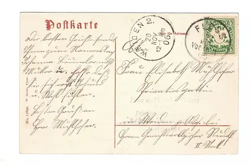 AK Oberpfalz Floss Weidenerstrasse Geschäfte Kreis Neustadt an der Waldnaab 1906