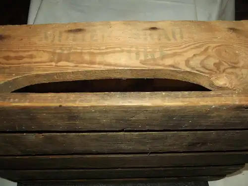 Alter Holz Bierkasten Brauerei Müller Reundorf bei Lichtenfels Oberfranken