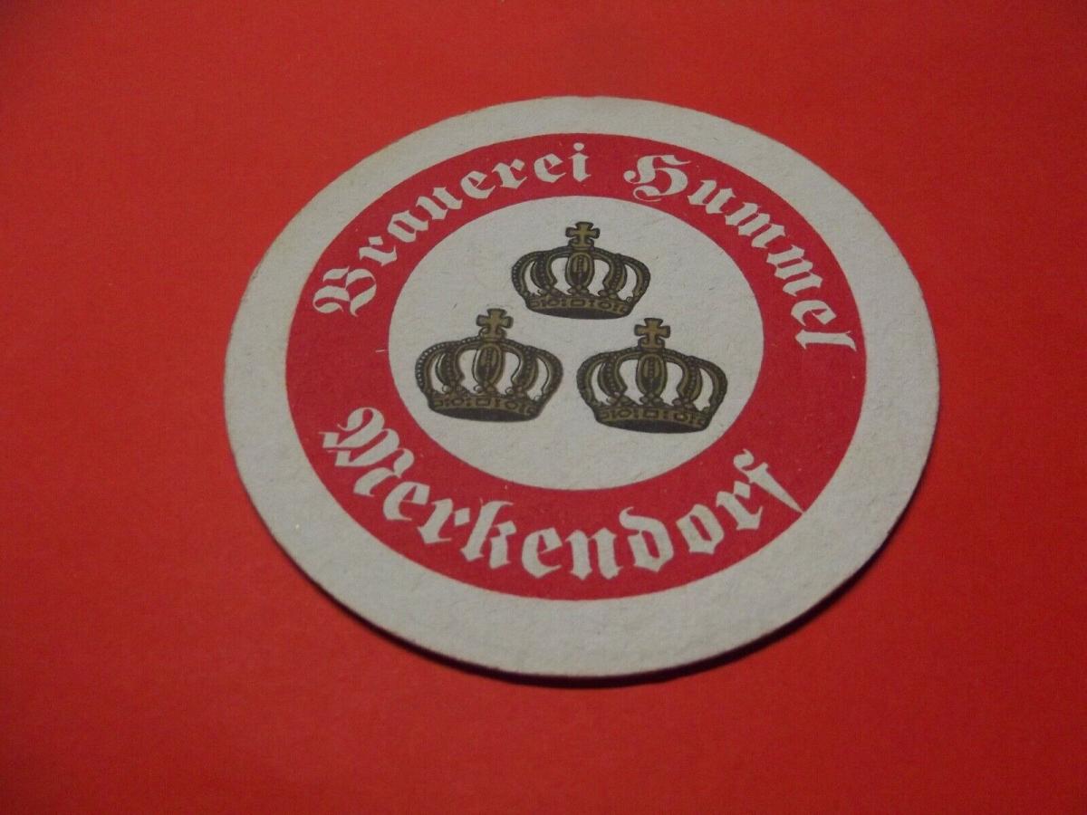 BD Alter Bierdeckel Brauerei Hummel Merkendorf bei Bamberg