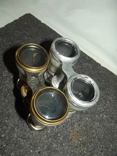 Opernglas - Fernglas Perlmutt Auflage Messing