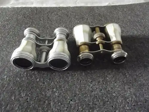 Opernglas - Fernglas Perlmutt Auflage Messing