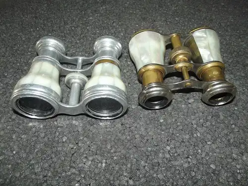 Opernglas - Fernglas Perlmutt Auflage Messing
