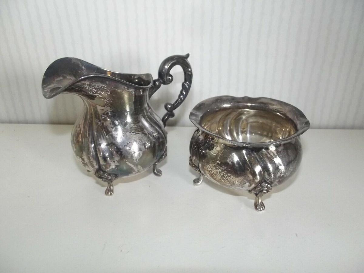 Milch und Zucker Kännchen 925 Sterling Silber Nr. 363080521541