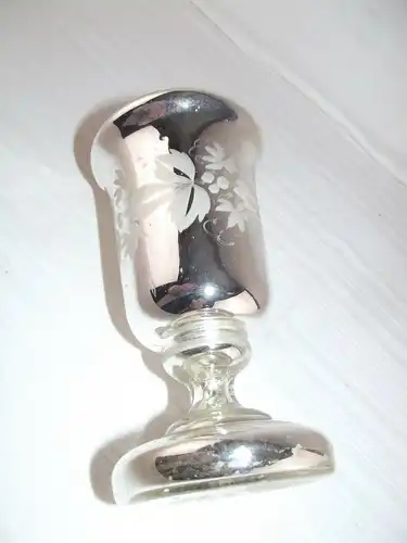 Bauernsilber Pokal Kelch Silber Glas