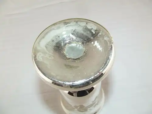 Bauernsilber Pokal Kelch Silber Glas