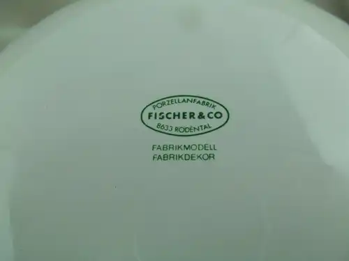 Großer Jägermeister Aschenbecher 20x20cm Porzellan Fischer & Co Rödental