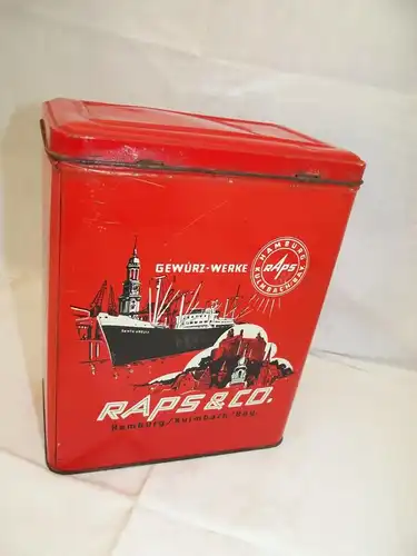 VINTAGE 50er Jahre Dose Raps & Co Gewürze Kulmbach Bayern Tante Emma Laden