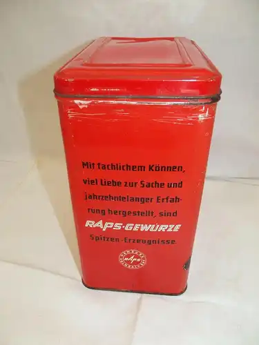 VINTAGE 50er Jahre Dose Raps & Co Gewürze Kulmbach Bayern Tante Emma Laden