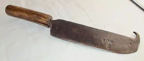Hackbeil Braxe Hackmesser Heppe Beil handgeschmiedet Werkzeug Schmiedemarke