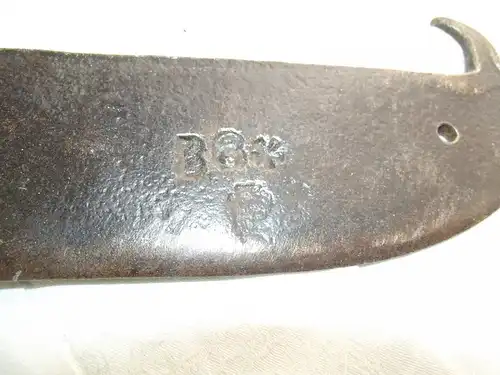 Hackbeil Braxe Hackmesser Heppe Beil handgeschmiedet Werkzeug Schmiedemarke