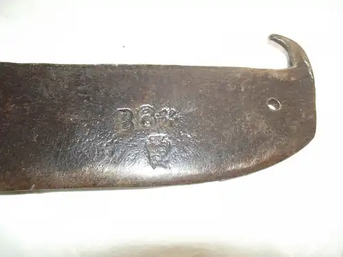 Hackbeil Braxe Hackmesser Heppe Beil handgeschmiedet Werkzeug Schmiedemarke