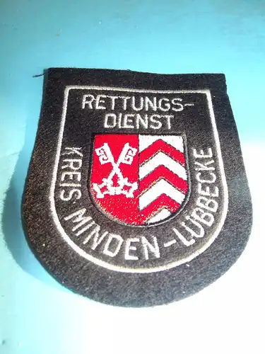 Uniform Aufnäher Patch Rettungsdienst Kreis Minden - Lübbecke