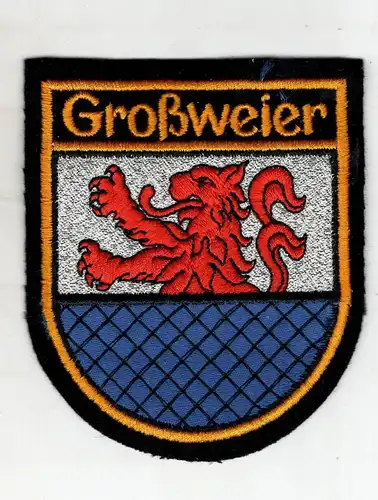 Aufnäher Patch Wappen Großweier  Stadtteil der Großen Kreisstadt Achern