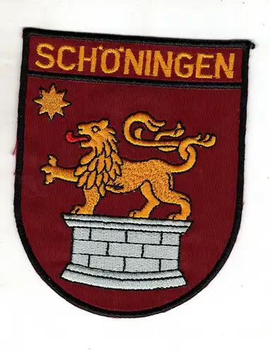 Aufnäher Patch Schöningen Landkreis Helmstedt am Höhenzug Elm Niedersachsen