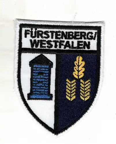 Aufnäher Patch Wappen Fürstenberg Westfahlen Stadtteil von Bad Wünnenberg