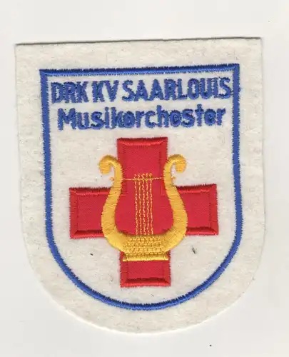 Uniform Aufnäher Patch DRK KV Saarlouis Musikorchester Rotes Kreuz