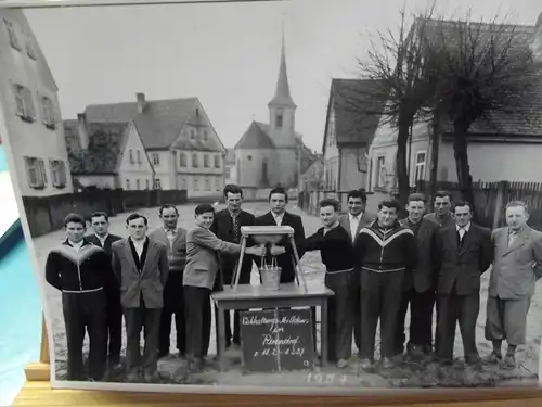 Original Foto Landwirtschaft Reundorf bei Bamberg Melkkurs 1957