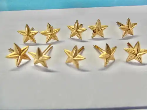 Militär ; 10 Sterne goldfarben für Uniform