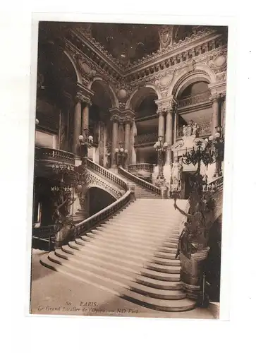 AK Frankreich ; Paris, l'Opéra, le Grand Escalier Die grosse Treppe Innenansicht