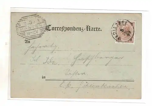 AK Österreich ; Maria-Zell Steiermark Mondscheinkarte 1899