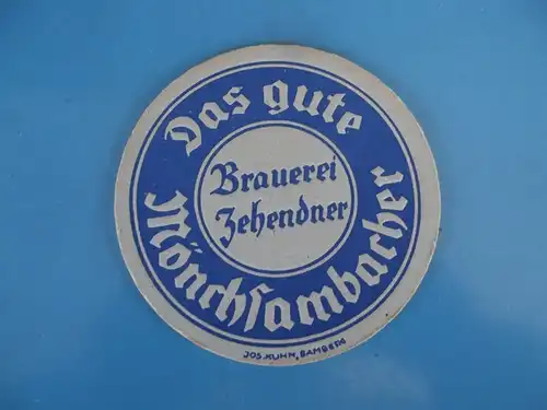 Bierdeckel Brauerei Zehendner Mönchsambach