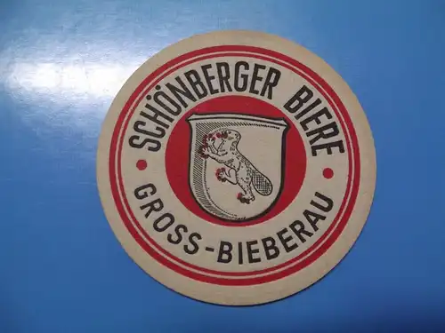 Bierdeckel Brauerei Schönberger Gross - Bieberau